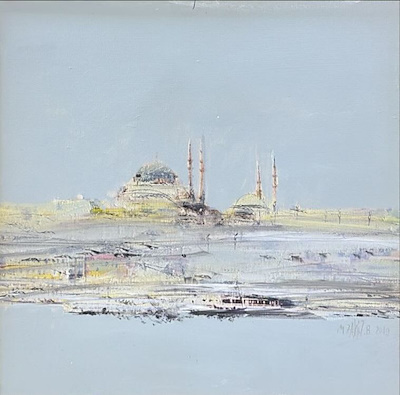 Zahit Büyükişleyen imzalı tablo — Yağlı Boya, 50×52 cm, 40.000 TL müzayede satışı