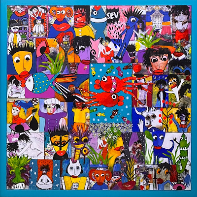 Tuncay Takmaz imzalı tablo — Karışık Teknik, 100×100 cm, 30.000 TL müzayede satışı