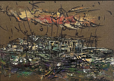 Mümin Candaş imzalı tablo — Akrilik Boya, 23×32 cm, 35.000 TL müzayede satışı