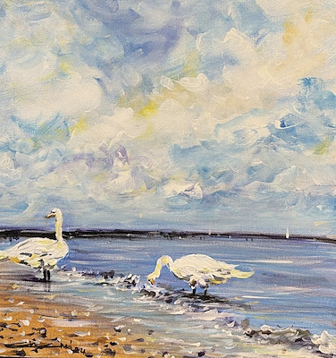 Ekrem Yılmaz imzalı tablo — Akrilik Boya, 40×40 cm, 3.000 TL müzayede satışı
