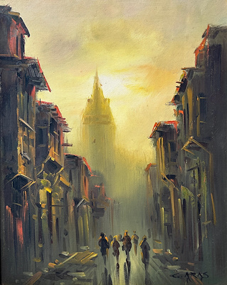 Güler Aras imzalı tablo — Yağlı Boya, 50×40 cm, 5.000 TL müzayede satışı