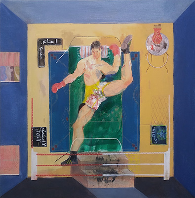 Tevfik Talha Okan imzalı tablo — Akrilik Boya, 50×50 cm, 60.000 TL müzayede satışı