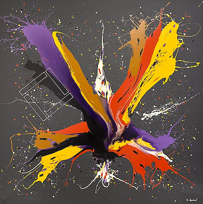 Tanju Demirci imzalı tablo — Yağlı Boya, 150×150 cm, 75.000 TL müzayede satışı