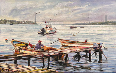 Mustafa Sekban imzalı tablo — Yağlı Boya, 37×59 cm, 150.000 TL müzayede satışı