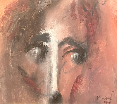 Muzaffer Akyol imzalı tablo — Karışık Teknik, 21×24 cm, 32.500 TL müzayede satışı