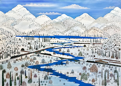 Bayram Gümüş imzalı tablo — Yağlı Boya, 90×130 cm, 150.000 TL müzayede satışı