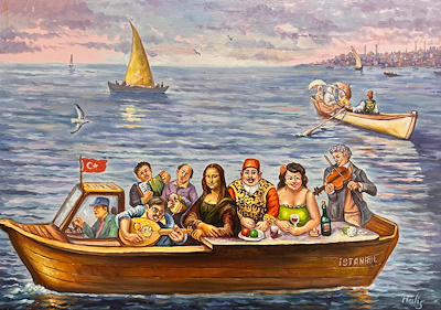 Halis Karakurt imzalı tablo — Yağlı Boya, 50×70 cm, 25.000 TL müzayede satışı