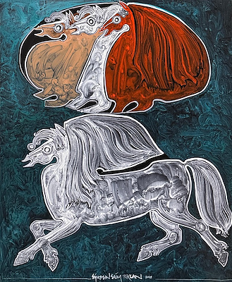 Süleyman Saim Tekcan imzalı tablo — Yağlı Boya, 60×50 cm, 230.000 TL müzayede satışı