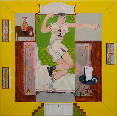 Tevfik Talha Okan imzalı tablo — Akrilik Boya, 50×50 cm, 55.000 TL müzayede satışı