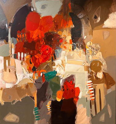 Hakan Esmer imzalı tablo — Yağlı Boya, 110×100 cm, 210.000 TL müzayede satışı