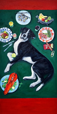 Ceyda Tırtıl Özdemir imzalı tablo — Yağlı Boya, 50×25 cm, 30.000 TL müzayede satışı