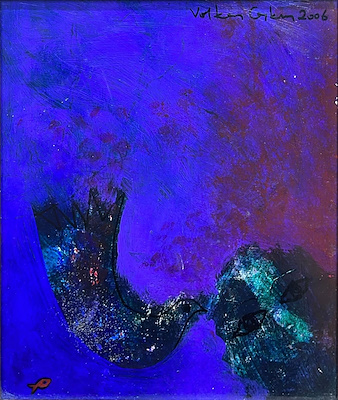 Volkan Coşkun imzalı tablo — Karışık Teknik, 30×24 cm, 4.250 TL müzayede satışı