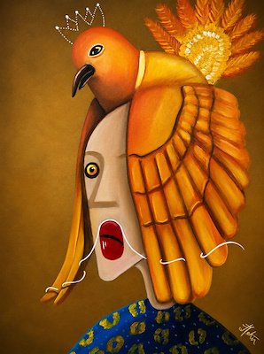 Delal Tekin imzalı tablo — Akrilik Boya, 40×30 cm, 3.500 TL müzayede satışı