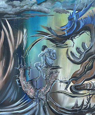Tuğçe Karabacak imzalı tablo — Yağlı Boya, 60×50 cm, 11.477 TL müzayede satışı