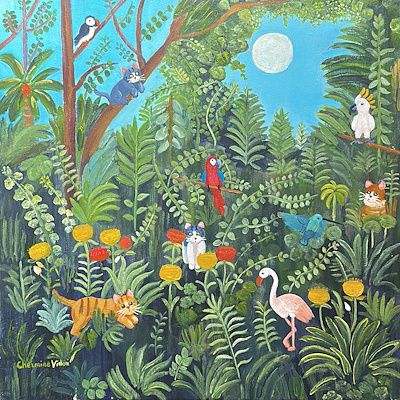 Chermine Vidori imzalı tablo — Yağlı Boya, 40×40 cm, 22.955 TL müzayede satışı