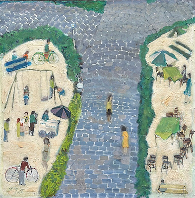 Söbütay Özer imzalı tablo — Yağlı Boya, 80×80 cm, 91.819 TL müzayede satışı