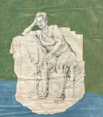 Cengiz Uğur imzalı tablo — Karışık Teknik, 55×48 cm, 6.427 TL müzayede satışı