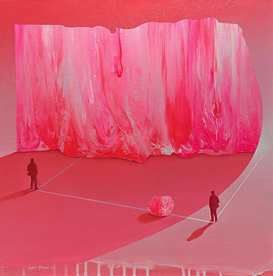Beşir Bayar imzalı tablo — Akrilik Boya, 40×40 cm, 13.773 TL müzayede satışı