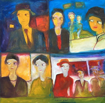 Mehmet Güreli imzalı tablo — Yağlı Boya, 100×100 cm, 91.819 TL müzayede satışı