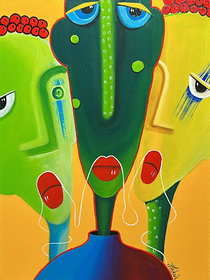 Delal Tekin imzalı tablo — Akrilik Boya, 40×30 cm, 4.591 TL müzayede satışı