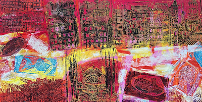 Meltem Akkaya imzalı tablo — Yağlı Boya, 80×150 cm, 17.216 TL müzayede satışı