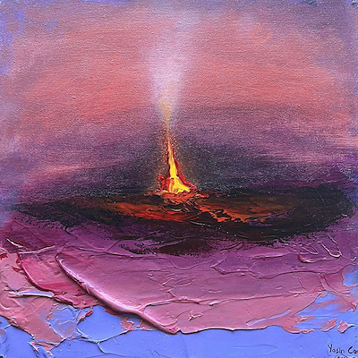 Yasin Canlı imzalı tablo — Akrilik Boya, 25×25 cm, 6.886 TL müzayede satışı