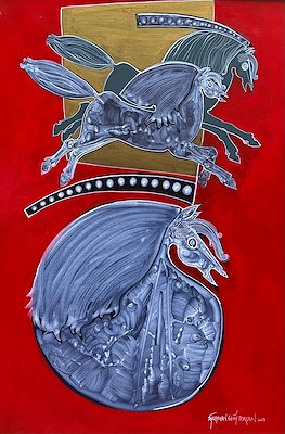 Süleyman Saim Tekcan imzalı tablo — Yağlı Boya, 120×80 cm, 459.093 TL müzayede satışı