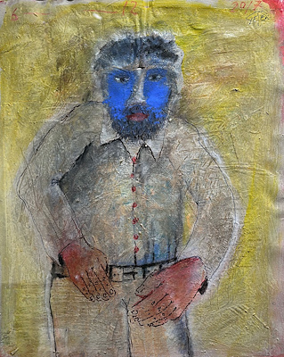 Hanefi Yeter imzalı tablo — Karışık Teknik, 42×33 cm, 103.296 TL müzayede satışı