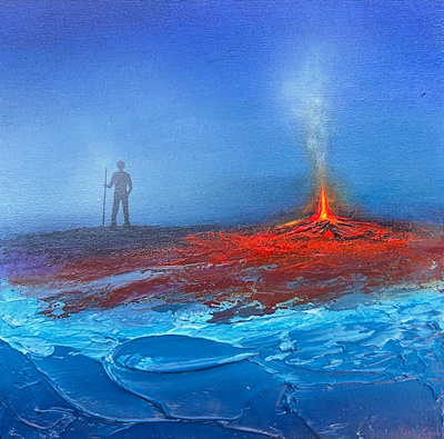 Yasin Canlı imzalı tablo — Akrilik Boya, 25×25 cm, 8.723 TL müzayede satışı