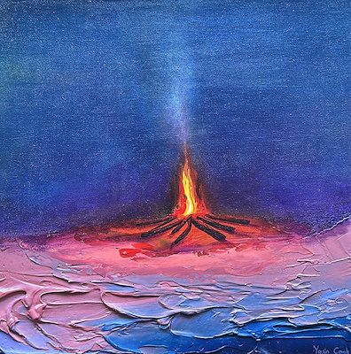 Yasin Canlı imzalı tablo — Akrilik Boya, 25×25 cm, 6.427 TL müzayede satışı