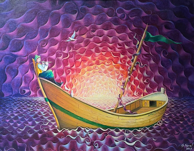 Hale Nurol imzalı tablo — Yağlı Boya, 70×90 cm, 55.000 TL müzayede satışı