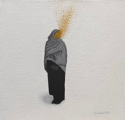 Beşir Bayar imzalı tablo — Akrilik Boya, 20×20 cm, 5.000 TL müzayede satışı