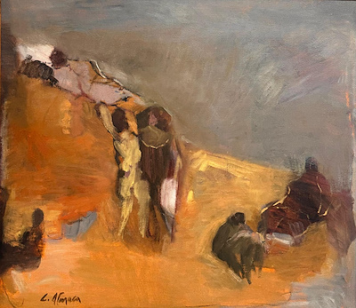 Cavit Atmaca imzalı tablo — Yağlı Boya, 40×45 cm, 22.500 TL müzayede satışı