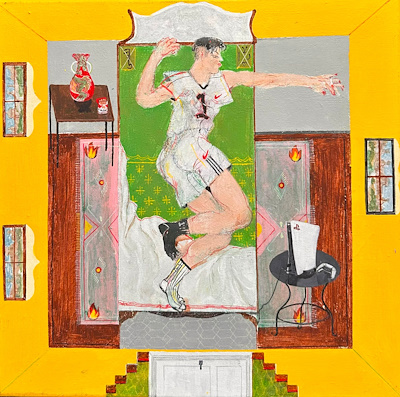 Tevfik Talha Okan imzalı tablo — Akrilik Boya, 50×50 cm, 60.000 TL müzayede satışı