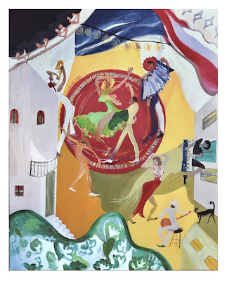 Tevfik Talha Okan imzalı tablo — Akrilik Boya, 100×80 cm, 120.000 TL müzayede satışı