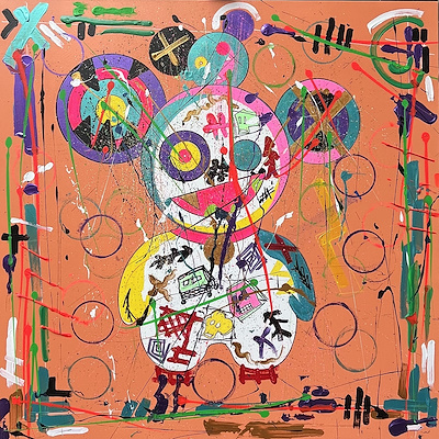 Timur Canpolat imzalı tablo — Yağlı Boya, 100×100 cm, 30.000 TL müzayede satışı