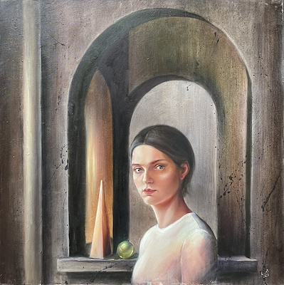 Shima Najafi imzalı tablo — Yağlı Boya, 80×80 cm, 15.000 TL müzayede satışı