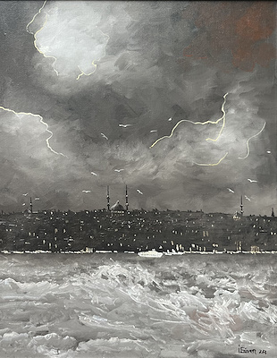 İsmail Güven imzalı tablo — Yağlı Boya, 50×40 cm, 5.000 TL müzayede satışı