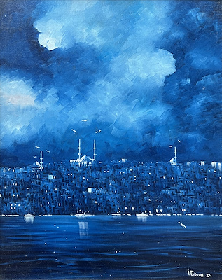 İsmail Güven imzalı tablo — Yağlı Boya, 50×40 cm, 5.000 TL müzayede satışı