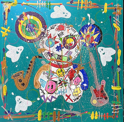 Timur Canpolat imzalı tablo — Yağlı Boya, 100×100 cm, 32.500 TL müzayede satışı