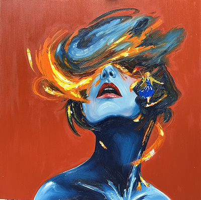 Mehmet Demir imzalı tablo — Yağlı Boya, 100×100 cm, 30.000 TL müzayede satışı