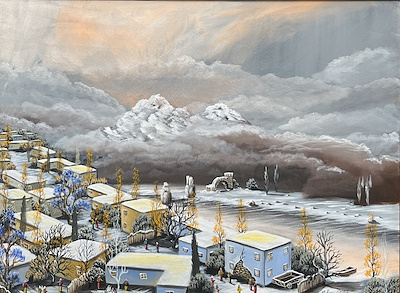 Recai Öztürk imzalı tablo — Yağlı Boya, 60×80 cm, 32.500 TL müzayede satışı