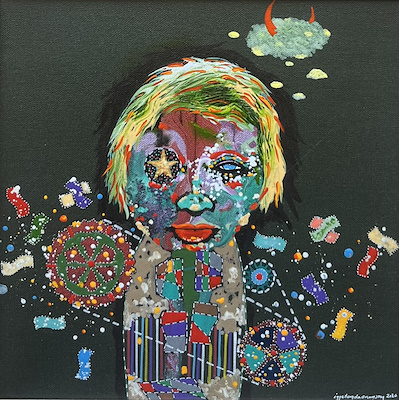 İzzet Arda imzalı tablo — Akrilik Boya, 30×30 cm, 18.000 TL müzayede satışı