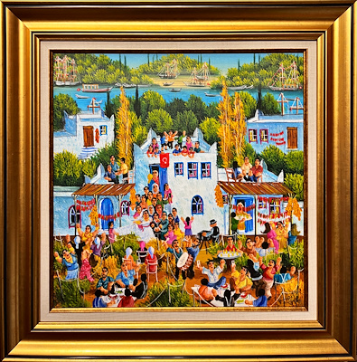 Serap Soyaltın imzalı tablo — Yağlı Boya, 50×50 cm, 47.500 TL müzayede satışı