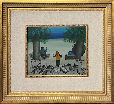 Nadide Akdeniz imzalı tablo — Yağlı Boya, 20×24 cm, 27.500 TL müzayede satışı