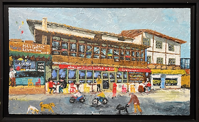 Cevriye Özgezer imzalı tablo — Yağlı Boya, 60×100 cm, 20.000 TL müzayede satışı