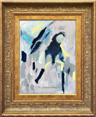 Madam P imzalı tablo — Yağlı Boya, 50×40 cm, 140.000 TL müzayede satışı