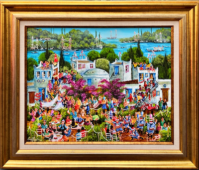 Serap Soyaltın imzalı tablo — Yağlı Boya, 40×50 cm, 55.000 TL müzayede satışı
