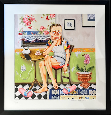 Yamaç Atan imzalı tablo — Baskı, 50×50 cm, 2.250 TL müzayede satışı