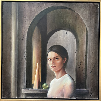 Shima Najafi imzalı tablo — Yağlı Boya, 80×80 cm, 9.000 TL müzayede satışı